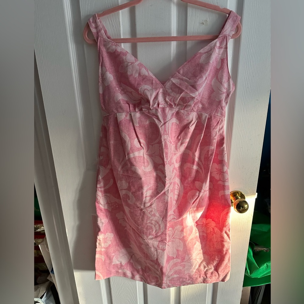 🎀 Beautiful handmade pink floral dress. 👗